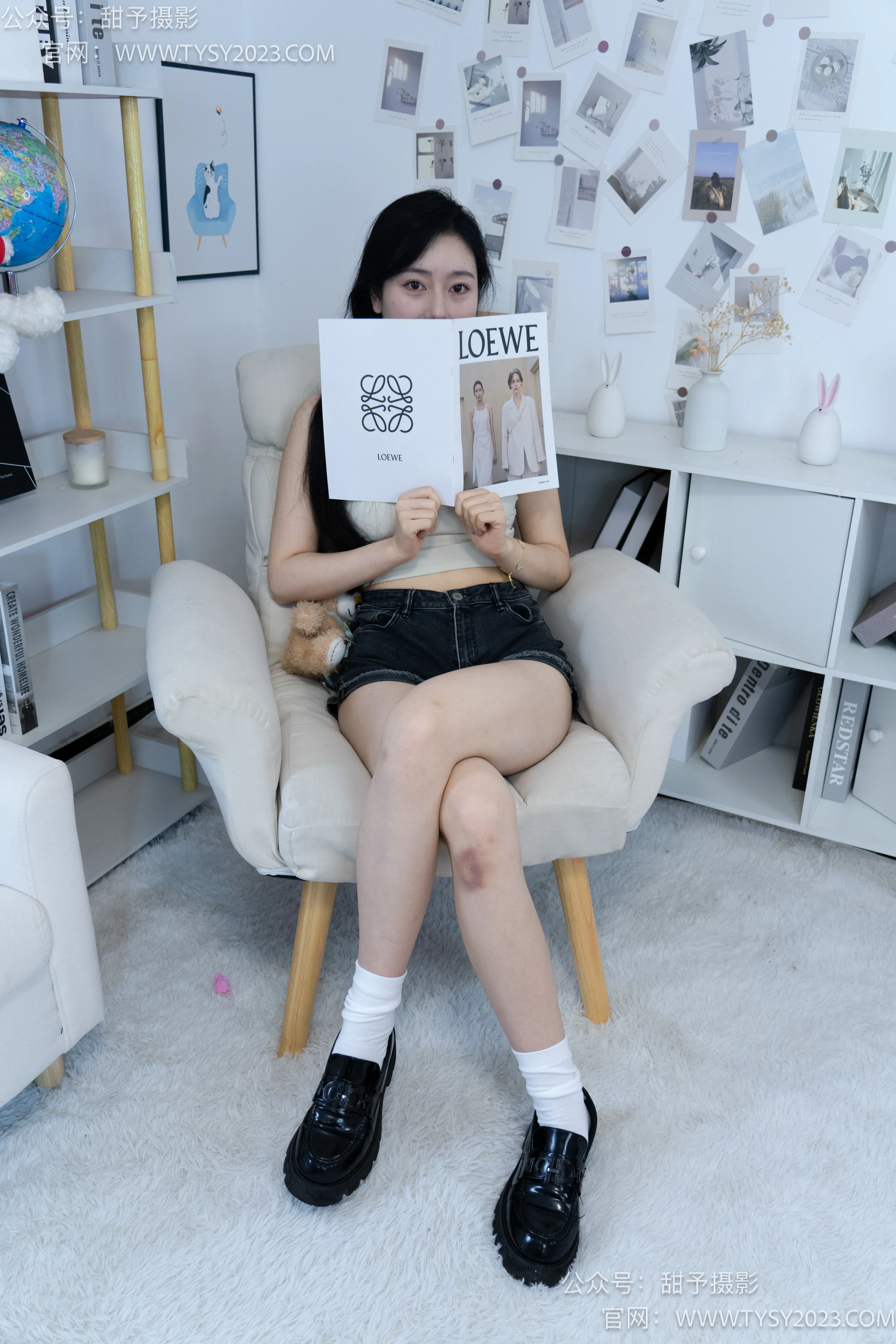 NO.003 鱼鱼-皮鞋、白棉袜、裸足 - 1预览