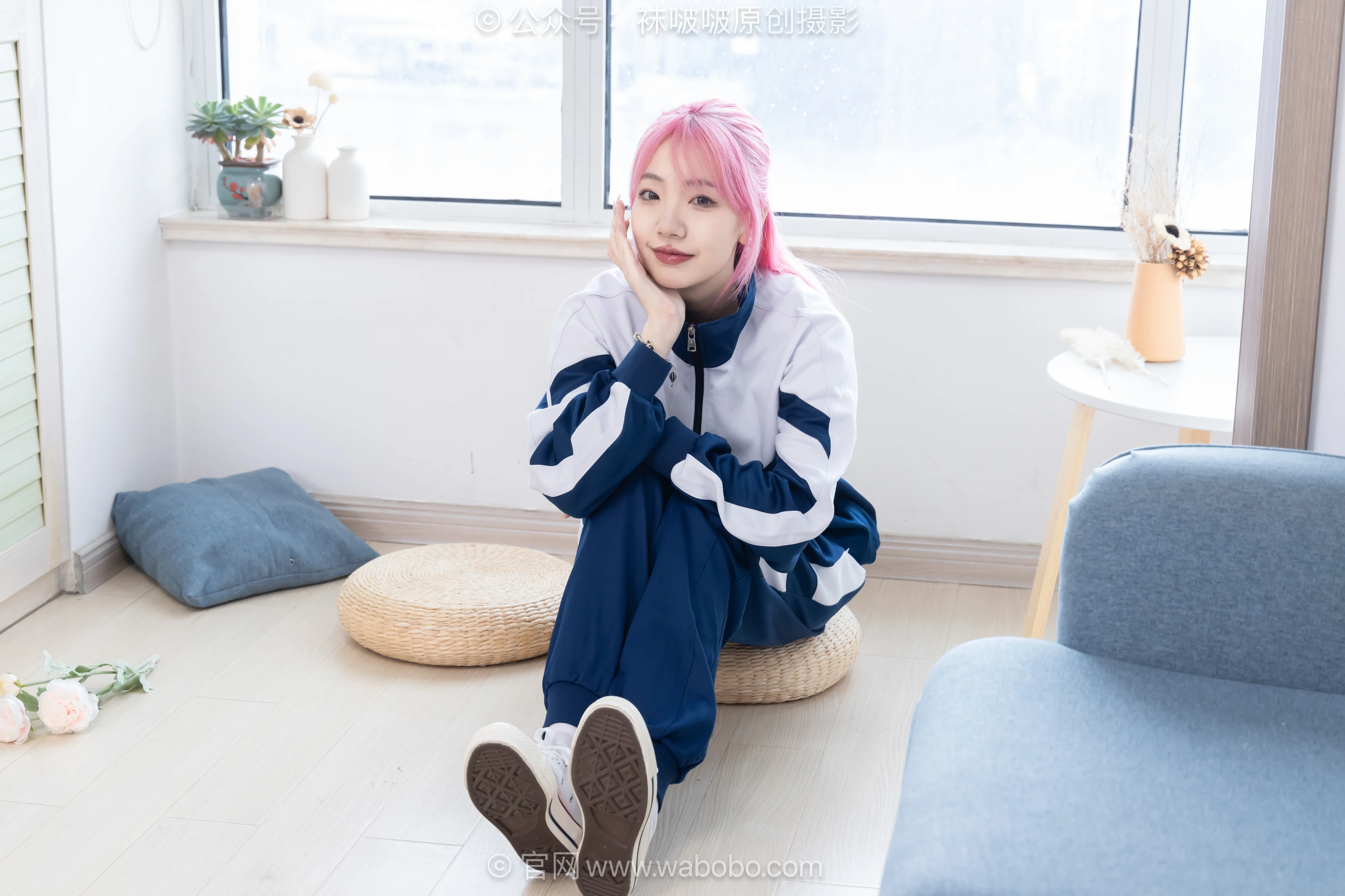 NO.697 小甜豆-帆布鞋、短款厚白丝、校服 - 2预览